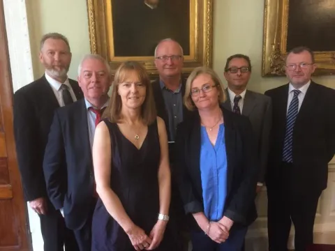 Aidan Kenny, Mike Jennings, Joan Donegan, John Walshe, Marie Clarke, Andrew Loxley and John MacGabhann